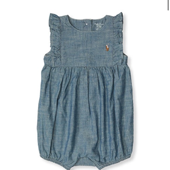 Ralph Lauren Cute Babygirl Outfit With Hat Size 12M - Picture 3 of 6